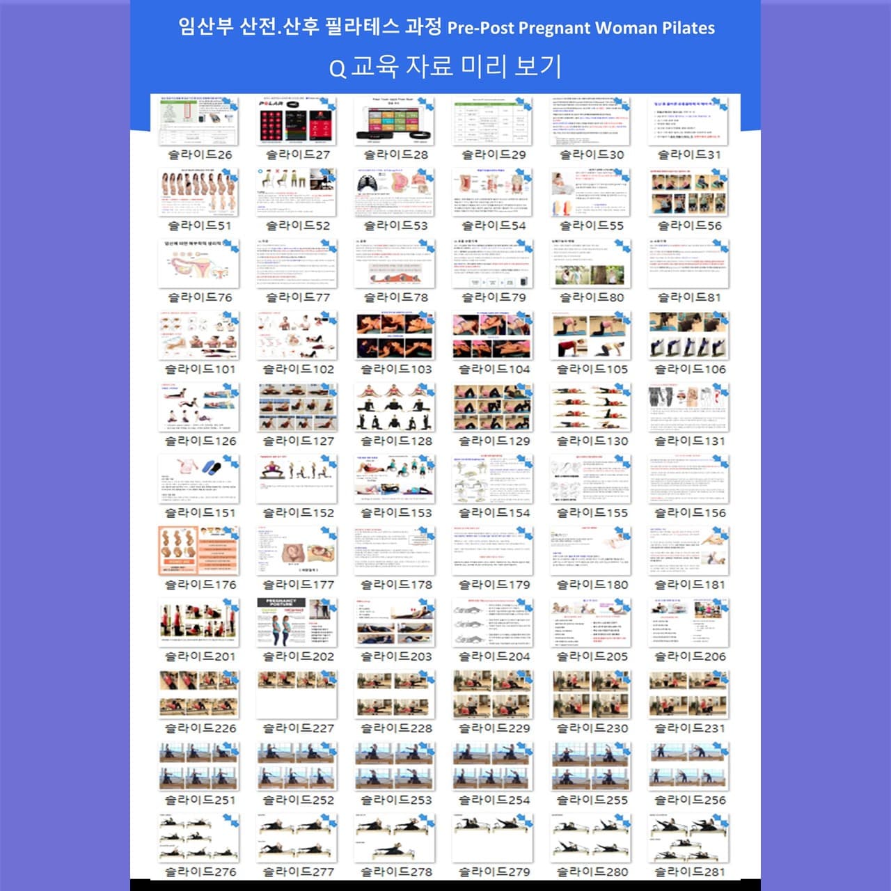 임산부 산전, 산후 필라테스 전문가 과정 3