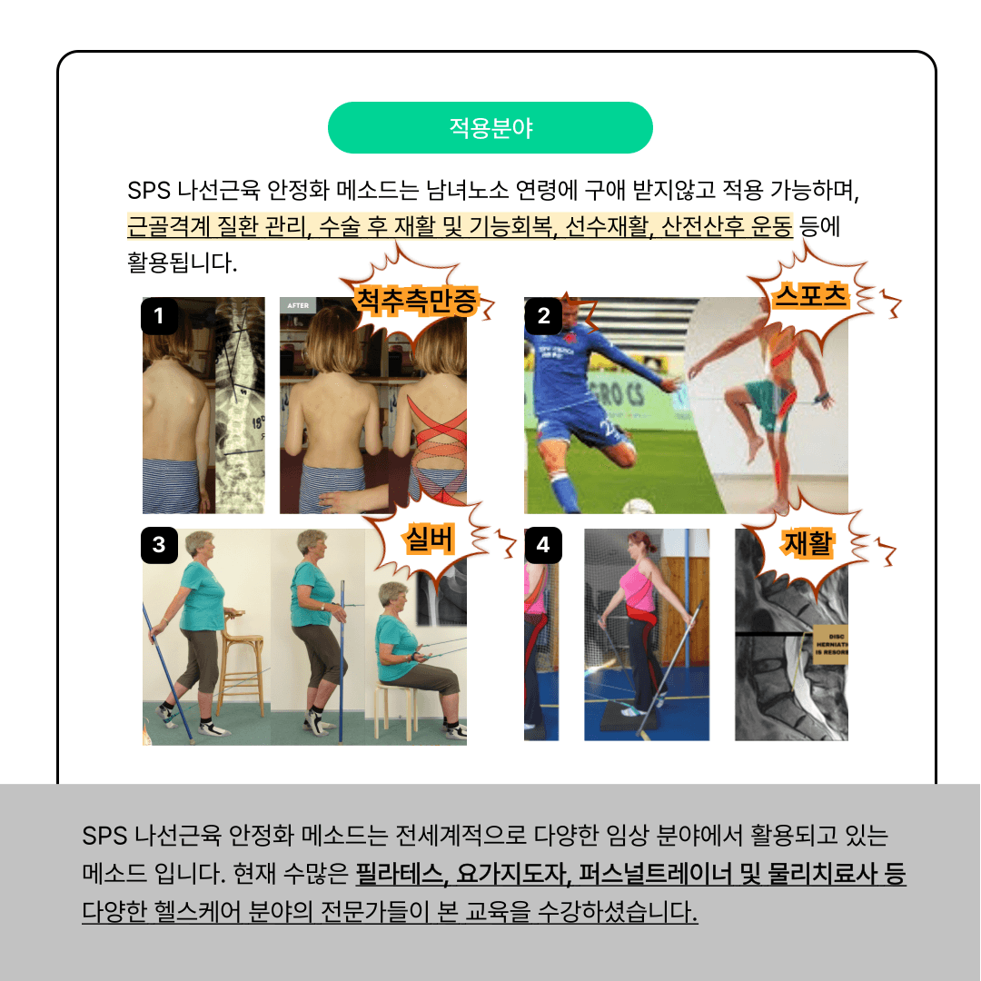 SPS 나선근육 척추안정화 메소드 TRAINER LEVEL 1 COURSE 3