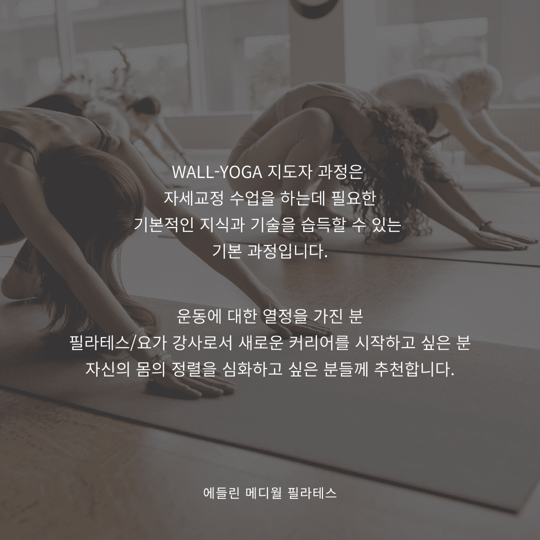 월요가/테라피월 지도자 과정 4