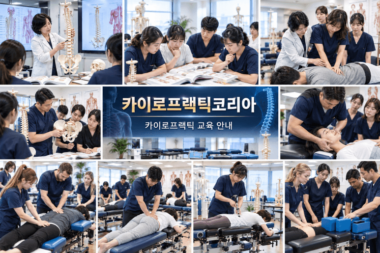 카이로프랙틱코리아 카이로프랙틱 교육 이해 전문적인 이론과 실습으로 배우는 카이로프랙틱 교육 1